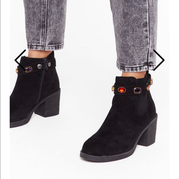Nasty Gal Shoes - FINAL PRICE! Jeweled Booties | Nasty Gal